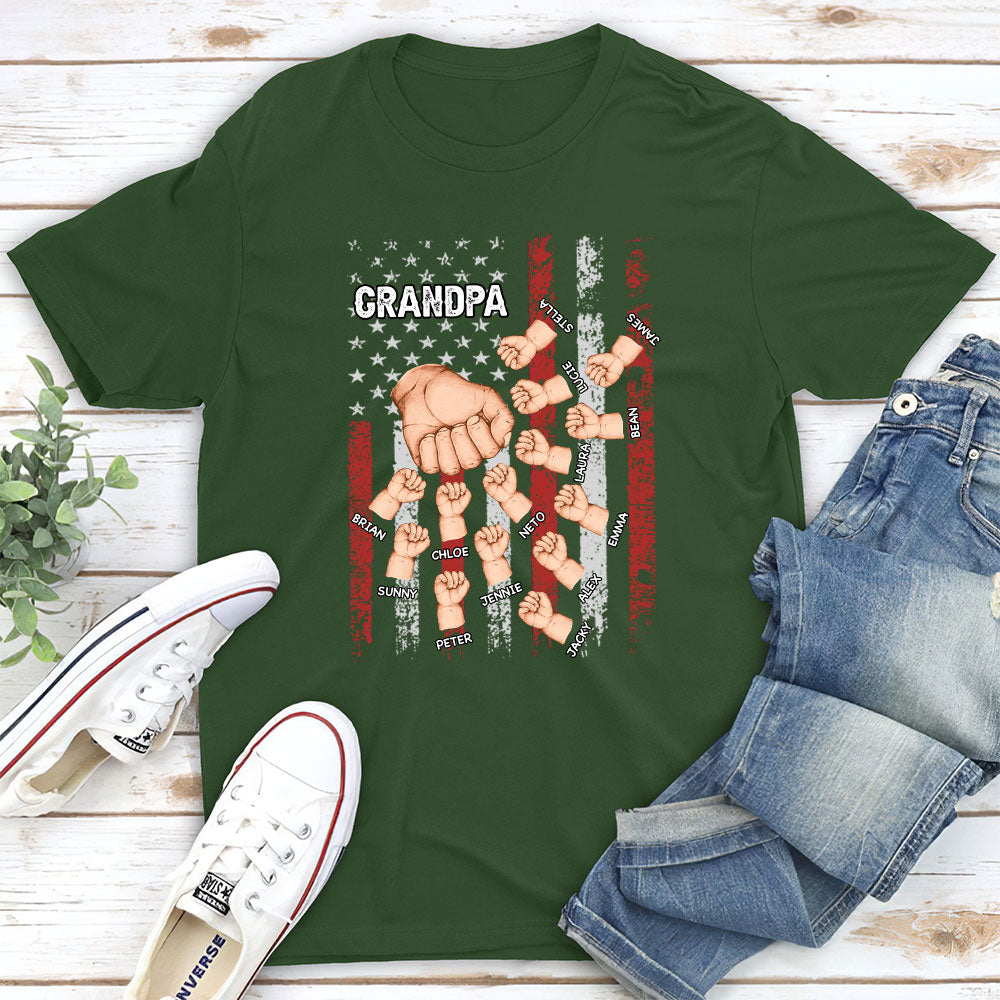 Custom Christmas & Birthday Gift for Dad, Grandpa • Grandpa Is Like Dad Without Rules - Personalized Shirt