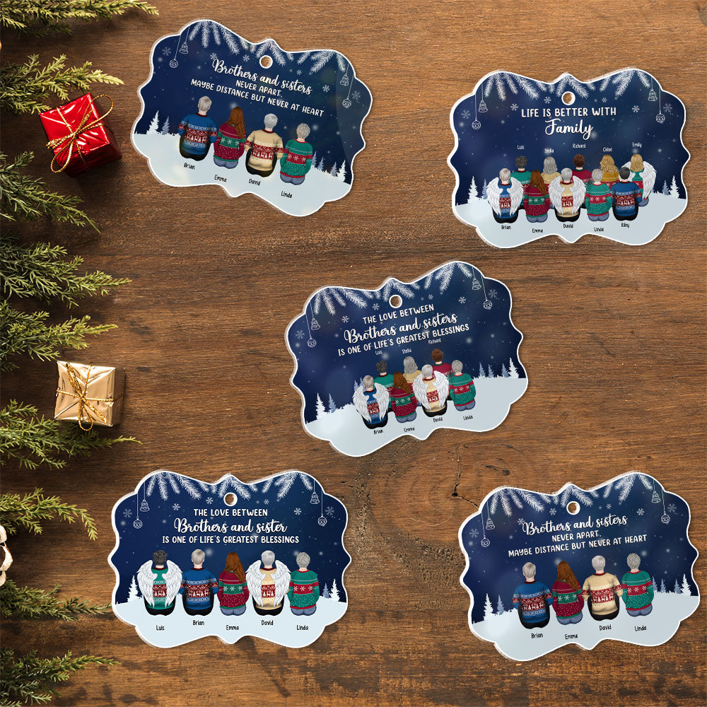 Custom Family Ornament, Christmas Gift for Family Members •  Greatest Blessings - Personalized Acrylic Ornament