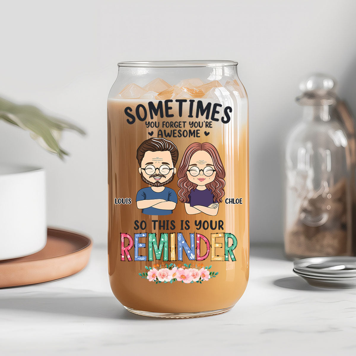 Thanks For Being My Unpaid Therapist - Personalized Glass Can