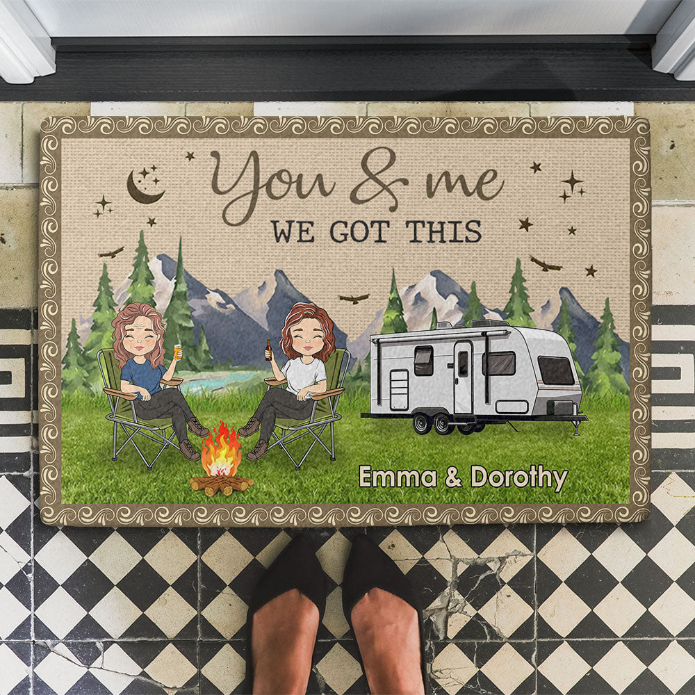We Built A Life We Love - Personalized Doormat