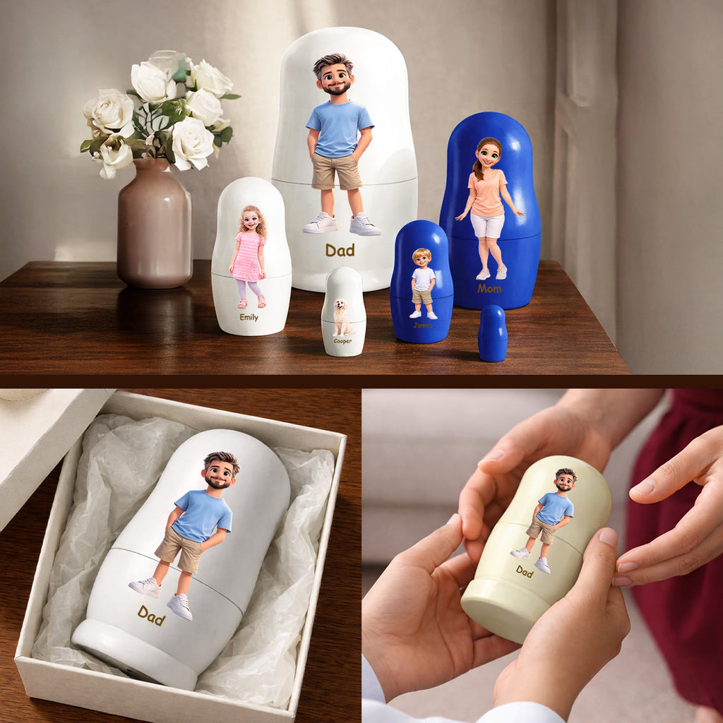 Family Forever - Personalized Nesting Doll