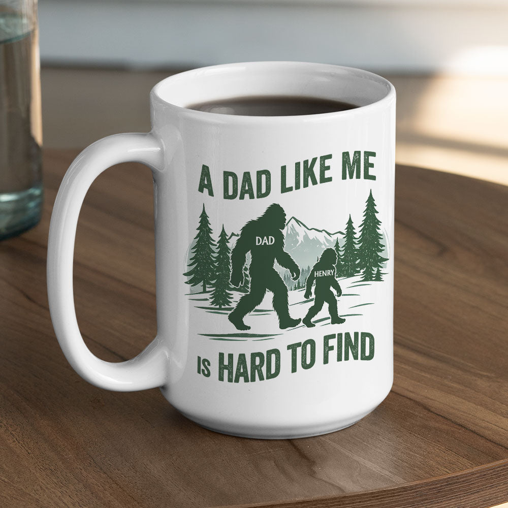 Custom Father's Day, Special Gift for Dad & Grandpa • Funny Bigfoot Dad - Personalized Coffee Mug