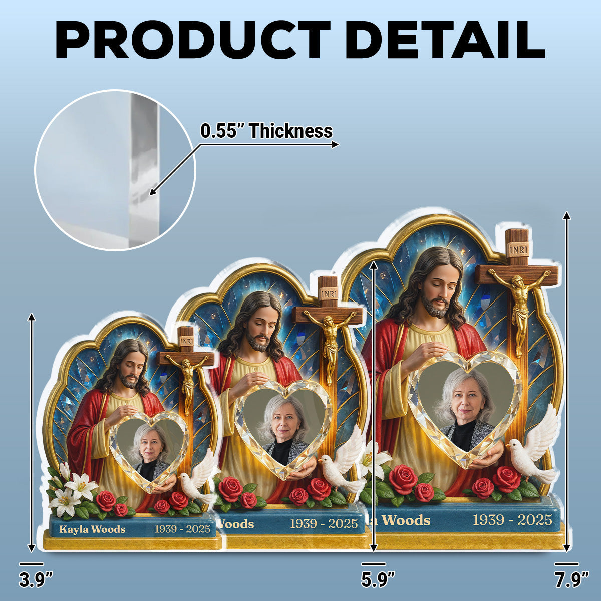 Custom Memorial Keepsake, Sympathy & Remembrance Gift • Guardian Of My Heart - Personalized Acrylic Plaque