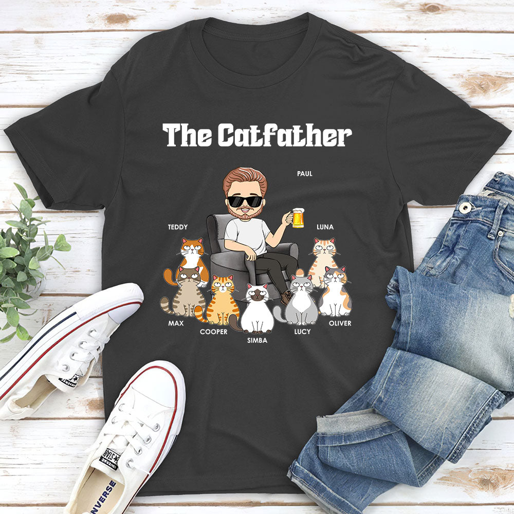 Custom Christmas & Birthday Keepsake Gift • The Catfather - Personalized Unisex T-shirt