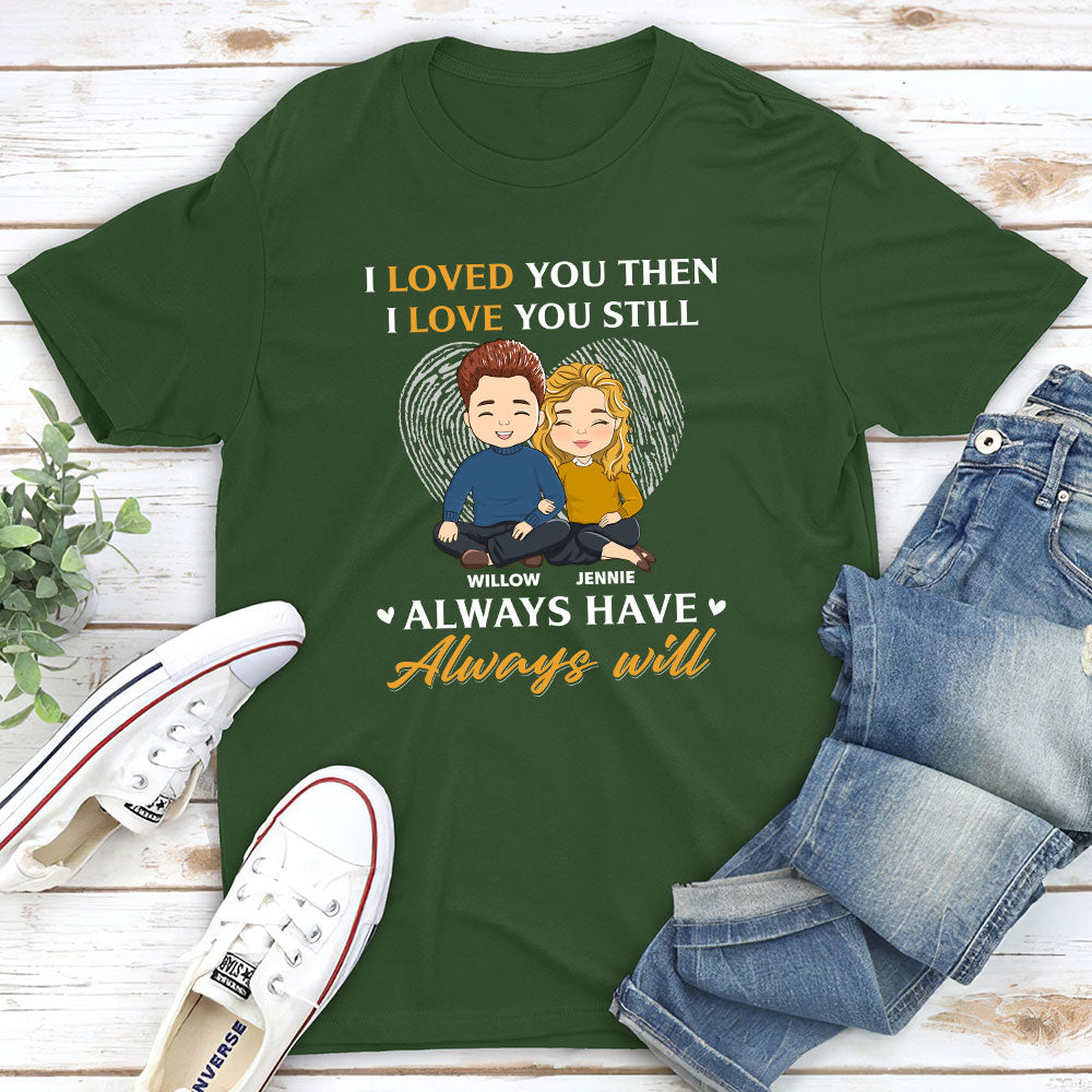 Custom Anniversary Keepsake Gifts For Couple • Always Will - Personalized Classic T-shirt