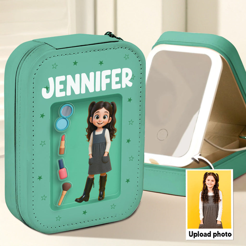 Cute Baby - Personalized Jewelry Box With LED Mirror