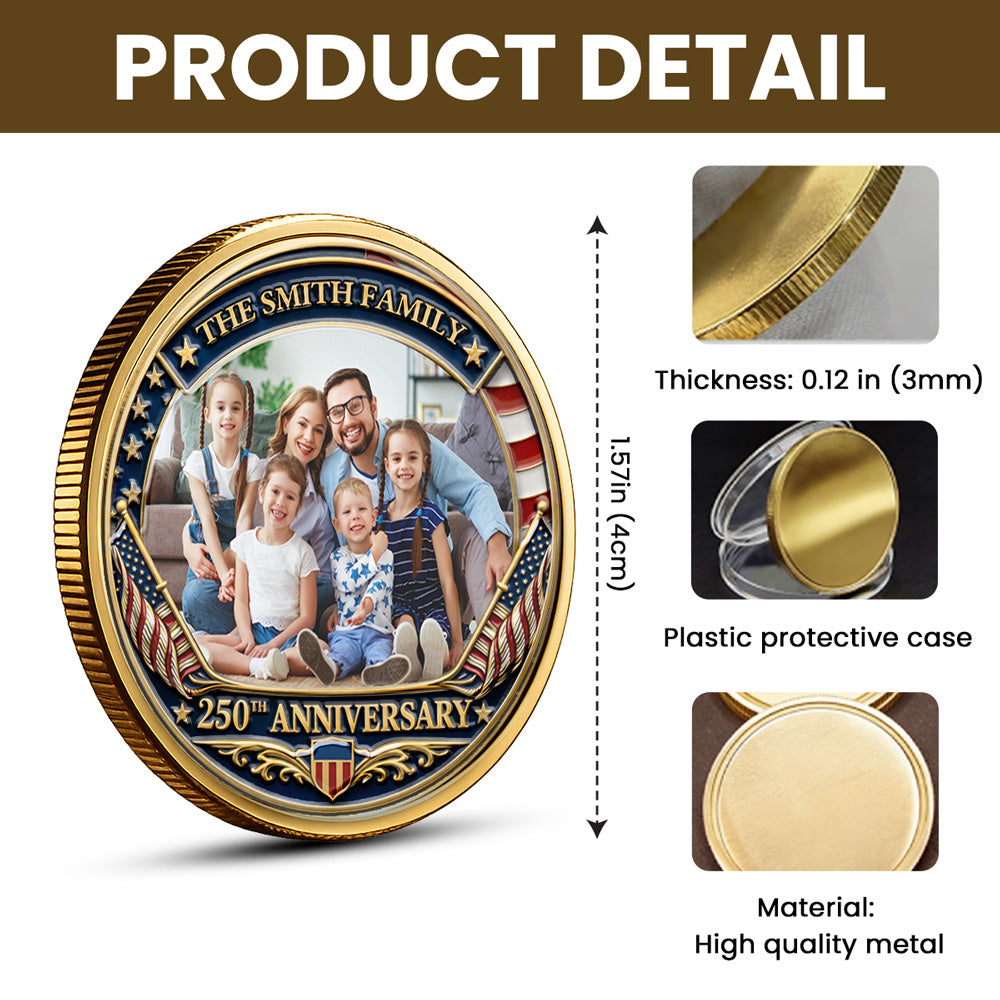 Family Love America - Personalized Commemorative Keepsake Coin