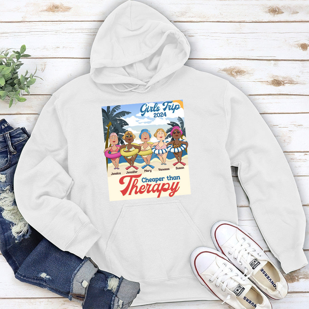 Custom Christmas & Birthday Keepsake Gift • Cheaper Than Therapy - Personalized Hoodie