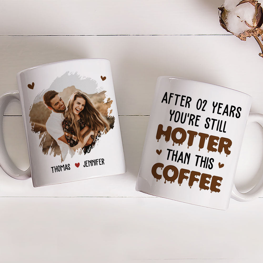 Custom Photo Anniversary Keepsake Gifts For Couple • Hotter Than This - Personalized Coffee Mug