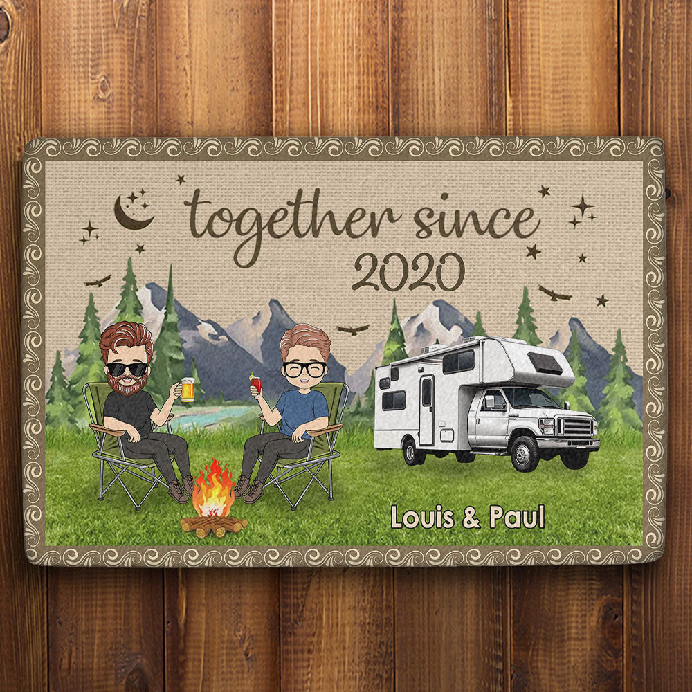 We Built A Life We Love - Personalized Doormat