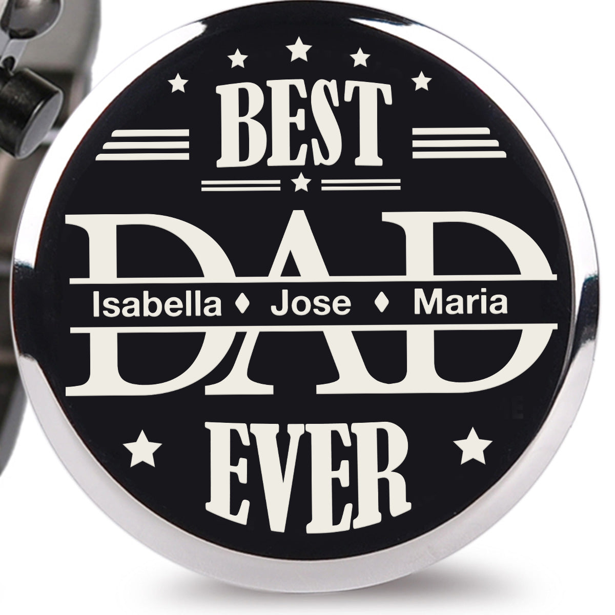 Best Dad Ever - Personalized Engraved Wooden Watches GQ026