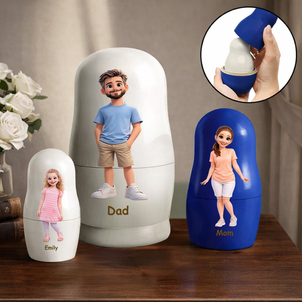 Family Forever - Personalized Nesting Doll