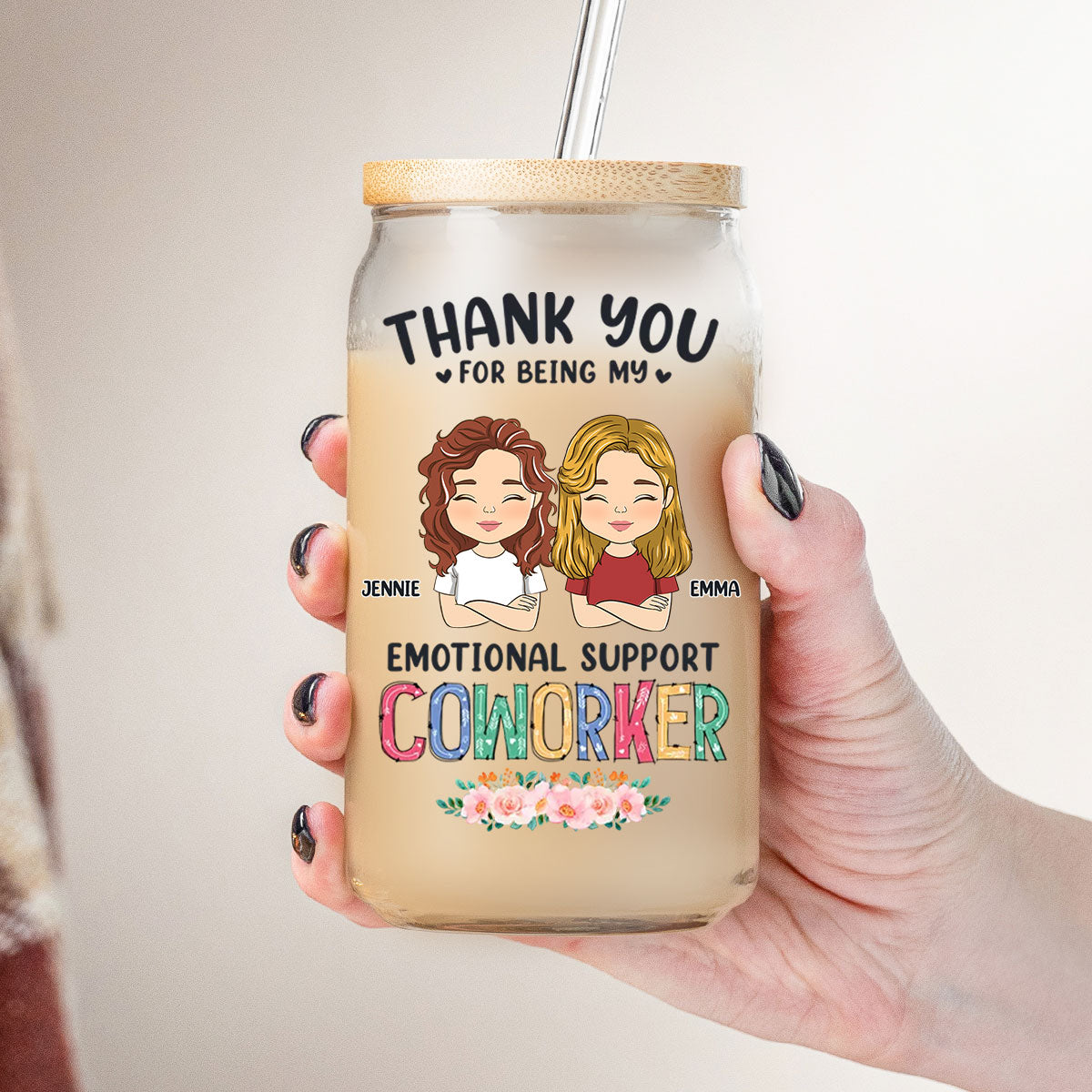 Thanks For Being My Unpaid Therapist - Personalized Glass Can
