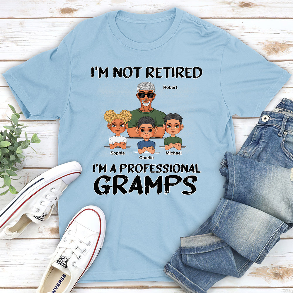 Custom Christmas & Birthday Gift for Dad, Grandpa • I Am A Professional Grandpa - Personalized Shirt