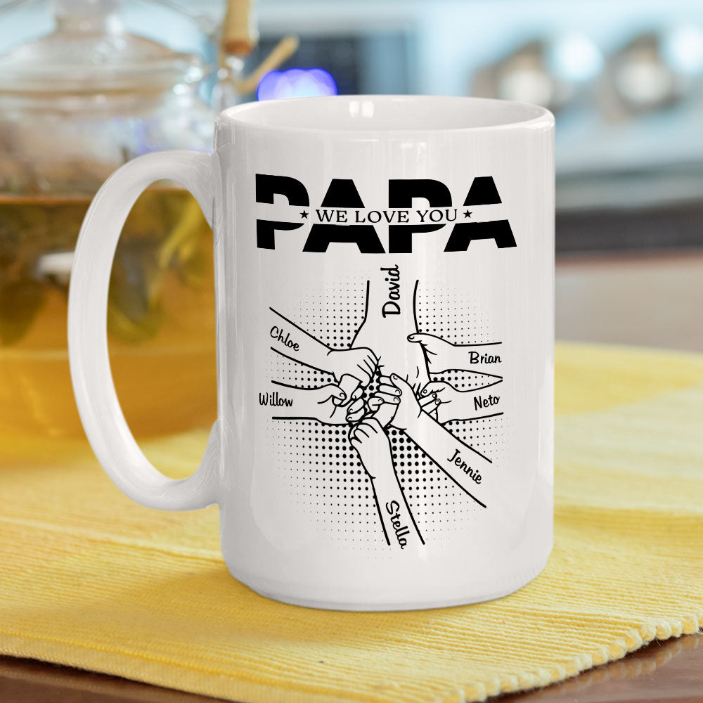 Custom Christmas & Birthday Gift for Dad • We Love You - Personalized Mug