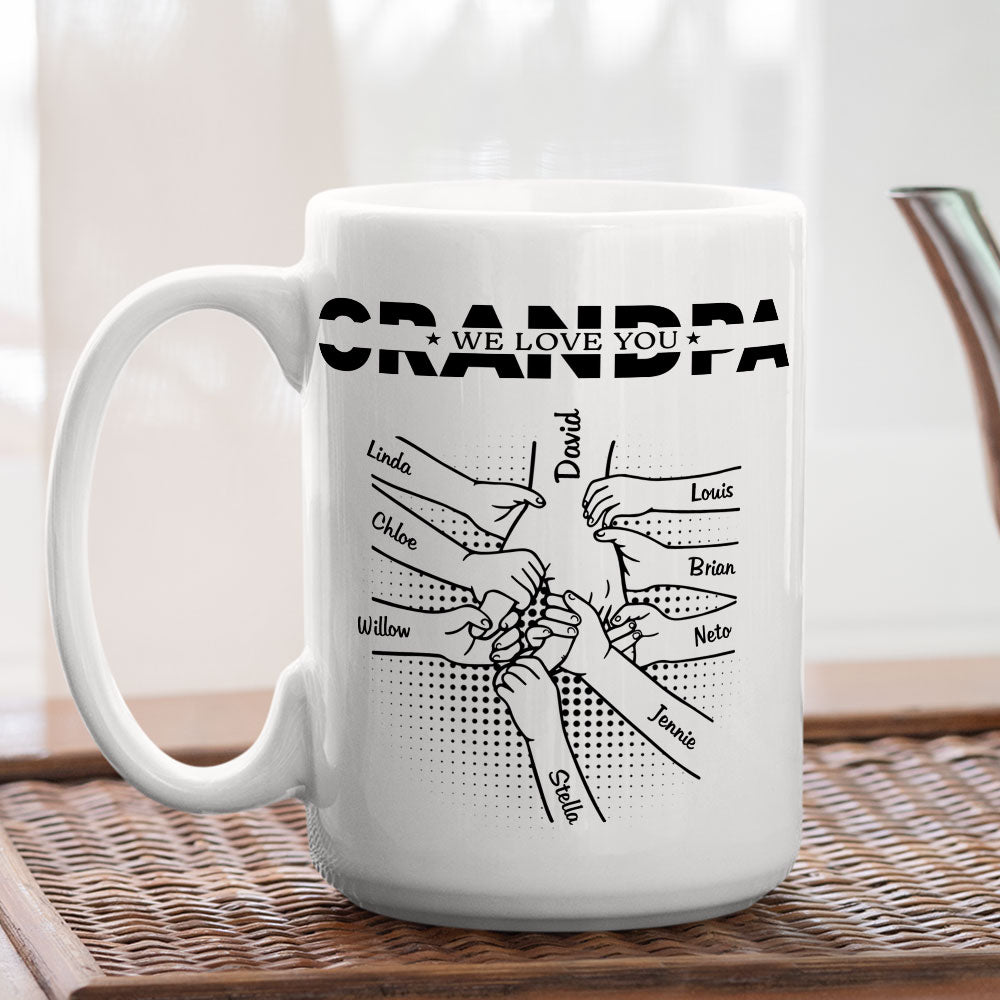 Custom Christmas & Birthday Gift for Dad • We Love You - Personalized Mug