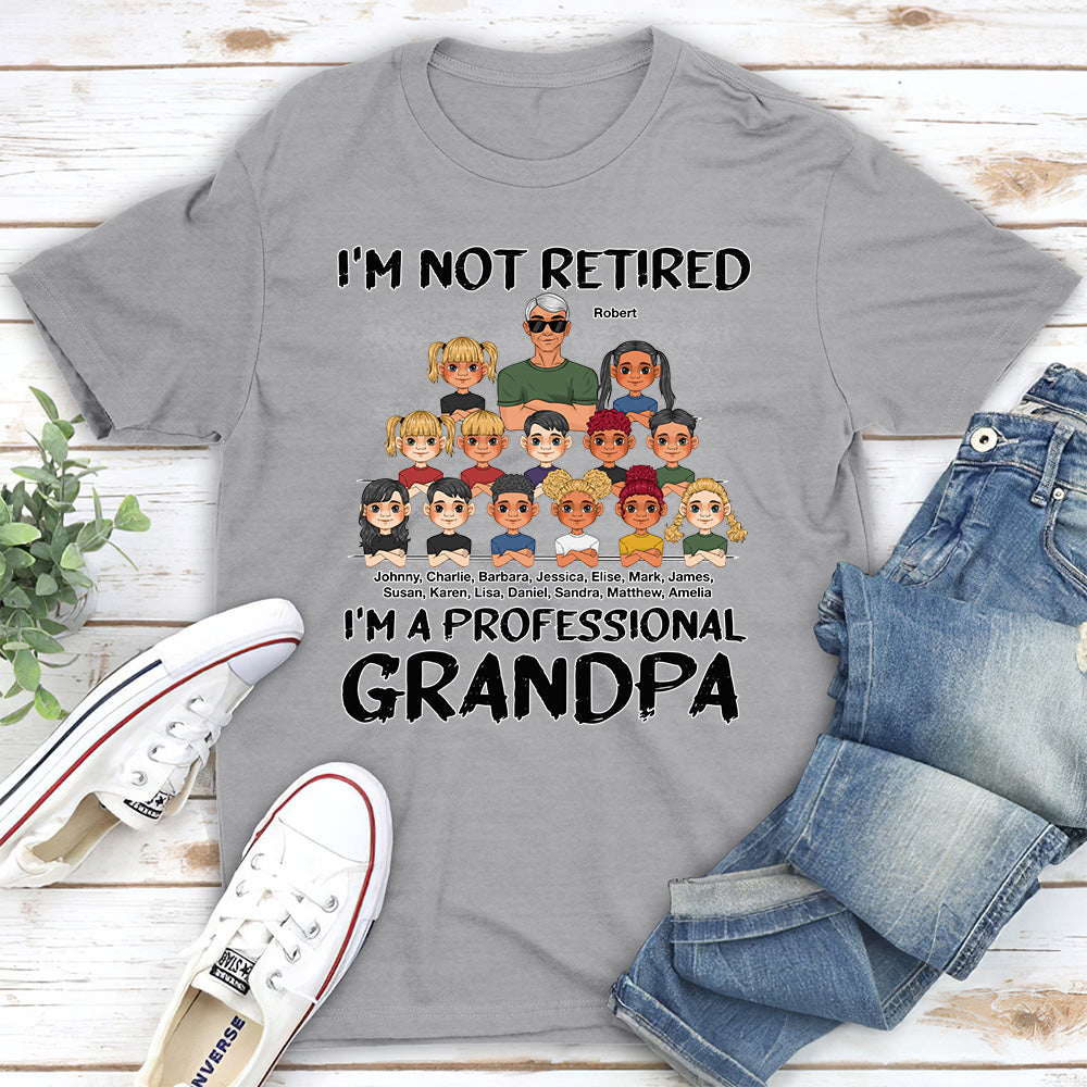 Custom Christmas & Birthday Gift for Dad, Grandpa • I Am A Professional Grandpa - Personalized Shirt
