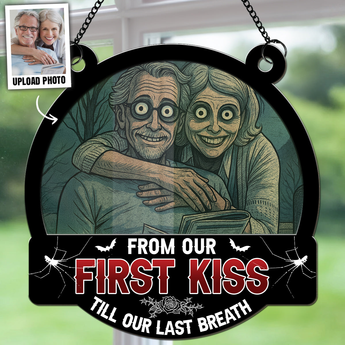 Till Our Last Breath Halloween - Personalized Suncatcher