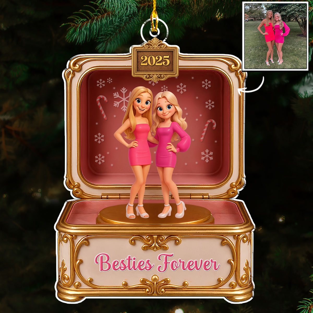 Custom Photo Sister Christmas Ornament • All The Ladies - Personalized Acrylic Ornament