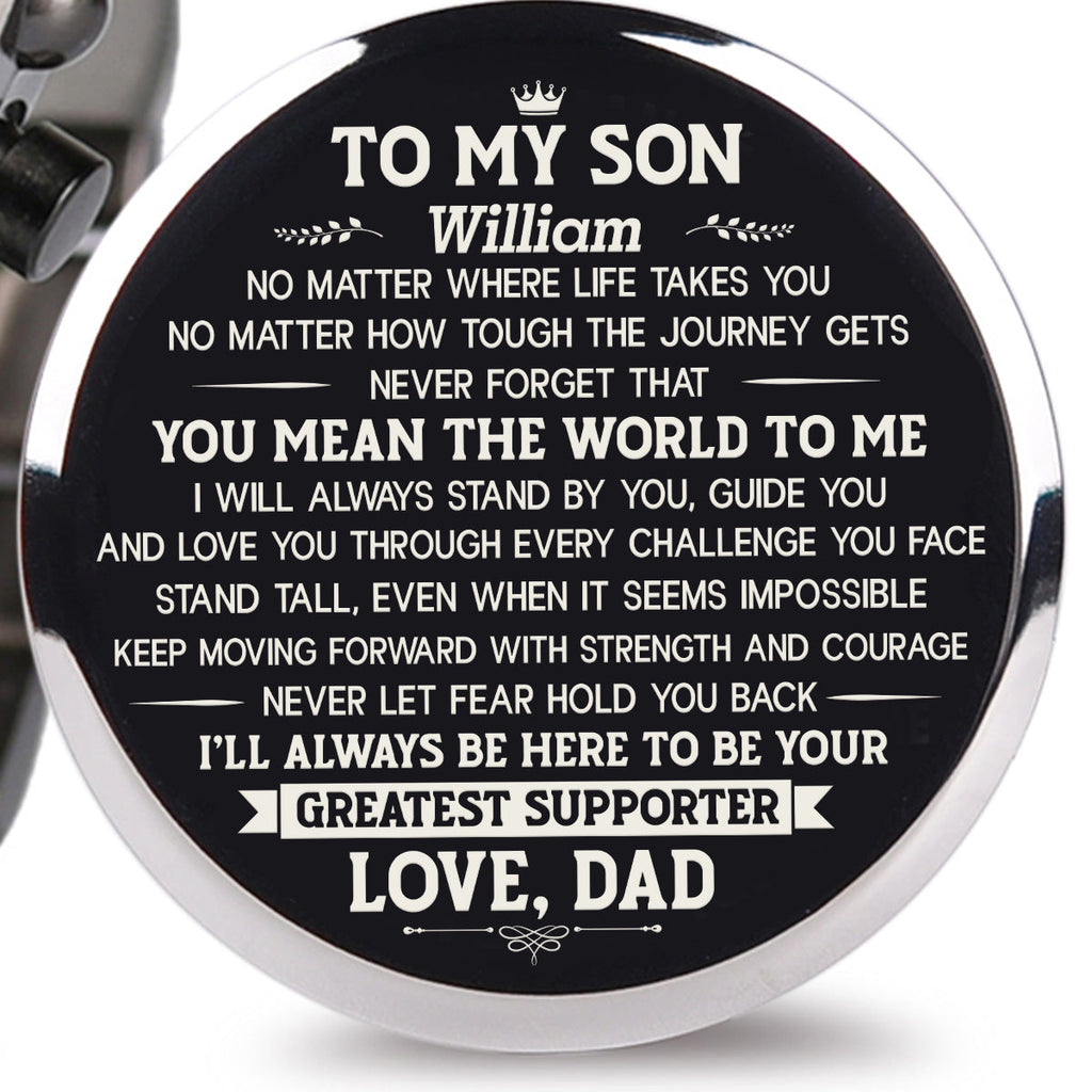 You Mean The World To Me - Personalized Engraved Wooden Watches GQ026