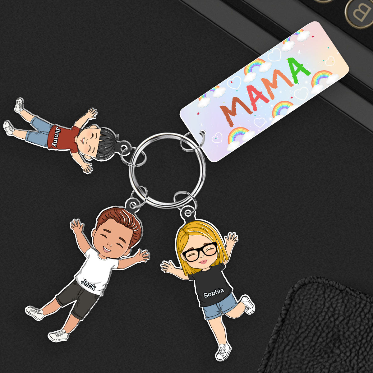 Our Grandkids - Personalized Acrylic Tag Keychain