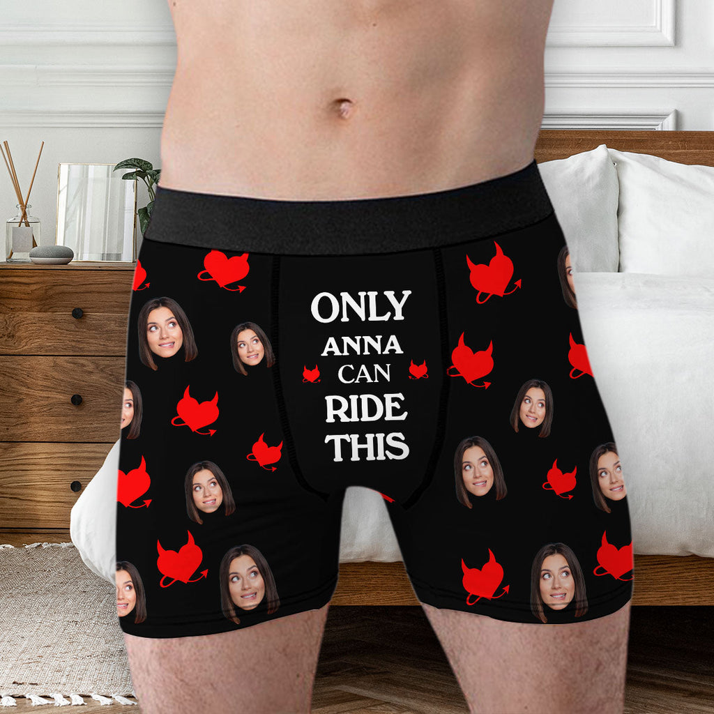 Can Ride This - Personalized Photo Men's Boxer Briefs
