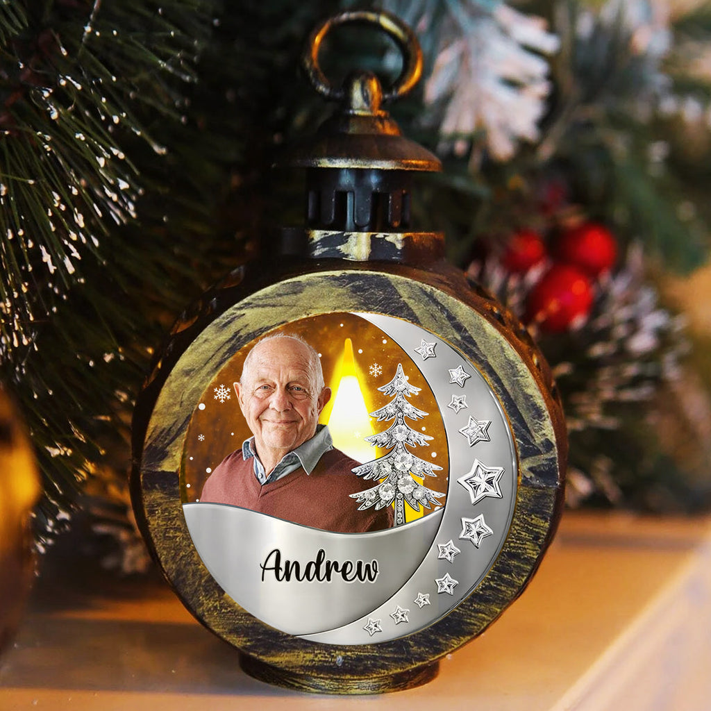 Custom Photo Memorial Christmas Night Light, Remembrance Gifts • Still With You - Personalized 3D Effect Christmas Lantern