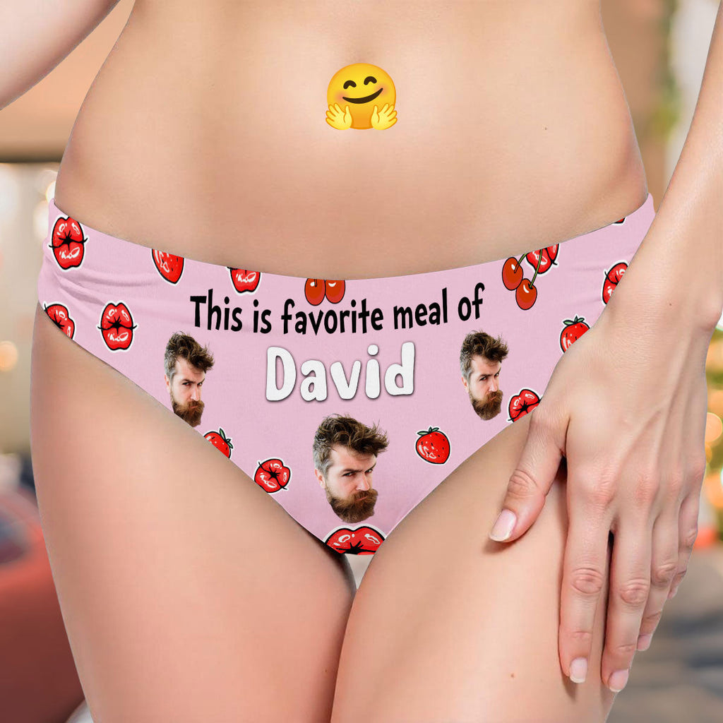 This Is My Favorite Meal - Personalized Women Briefs
