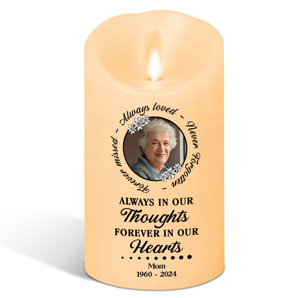 Always In Our Thoughts - Personalized LED Candle