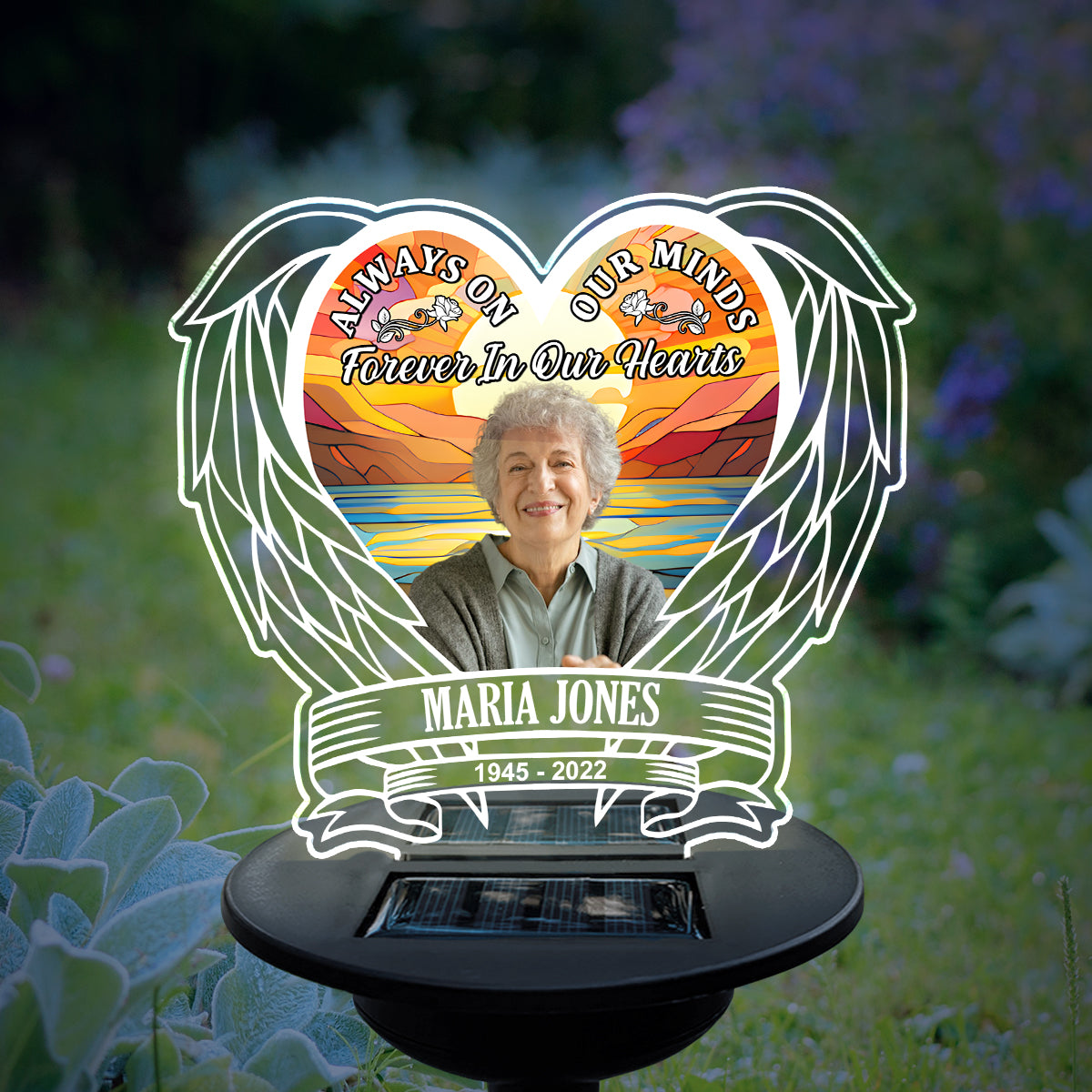 Forever In Heart - Personalized Solar Light
