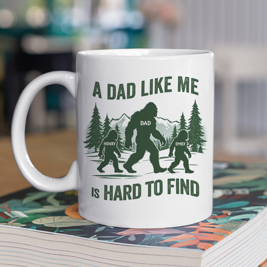 Custom Father's Day, Special Gift for Dad & Grandpa • Funny Bigfoot Dad - Personalized Coffee Mug