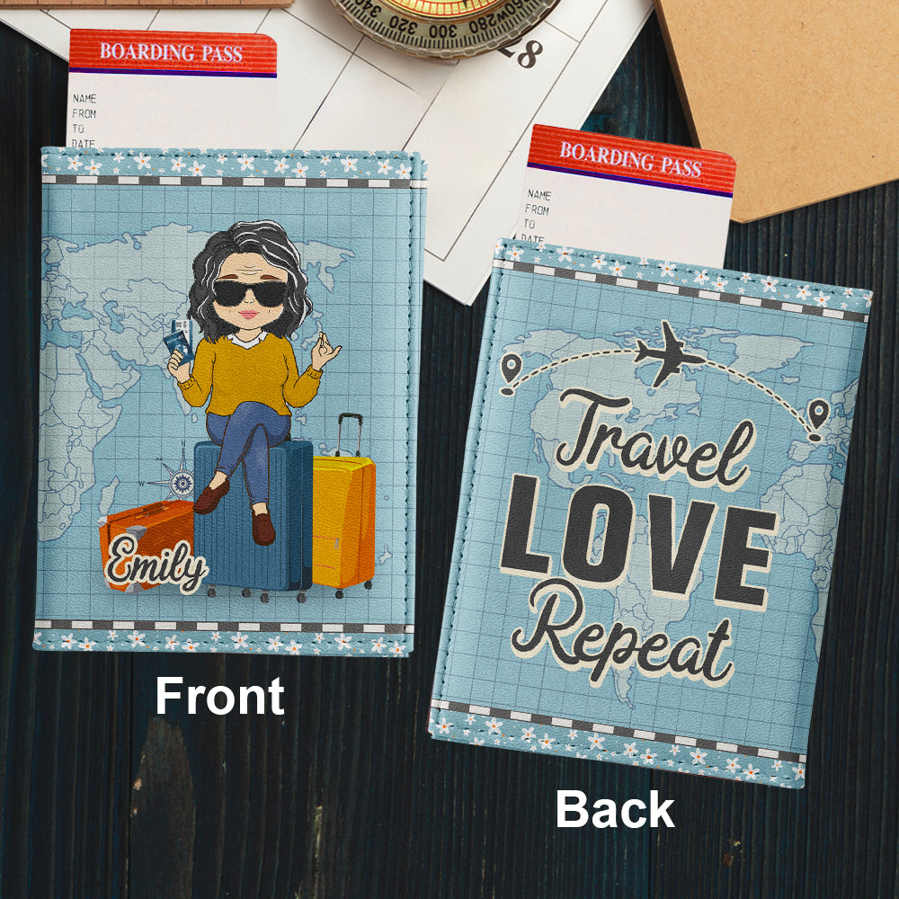 Travel Love - Personalized Passport Cover