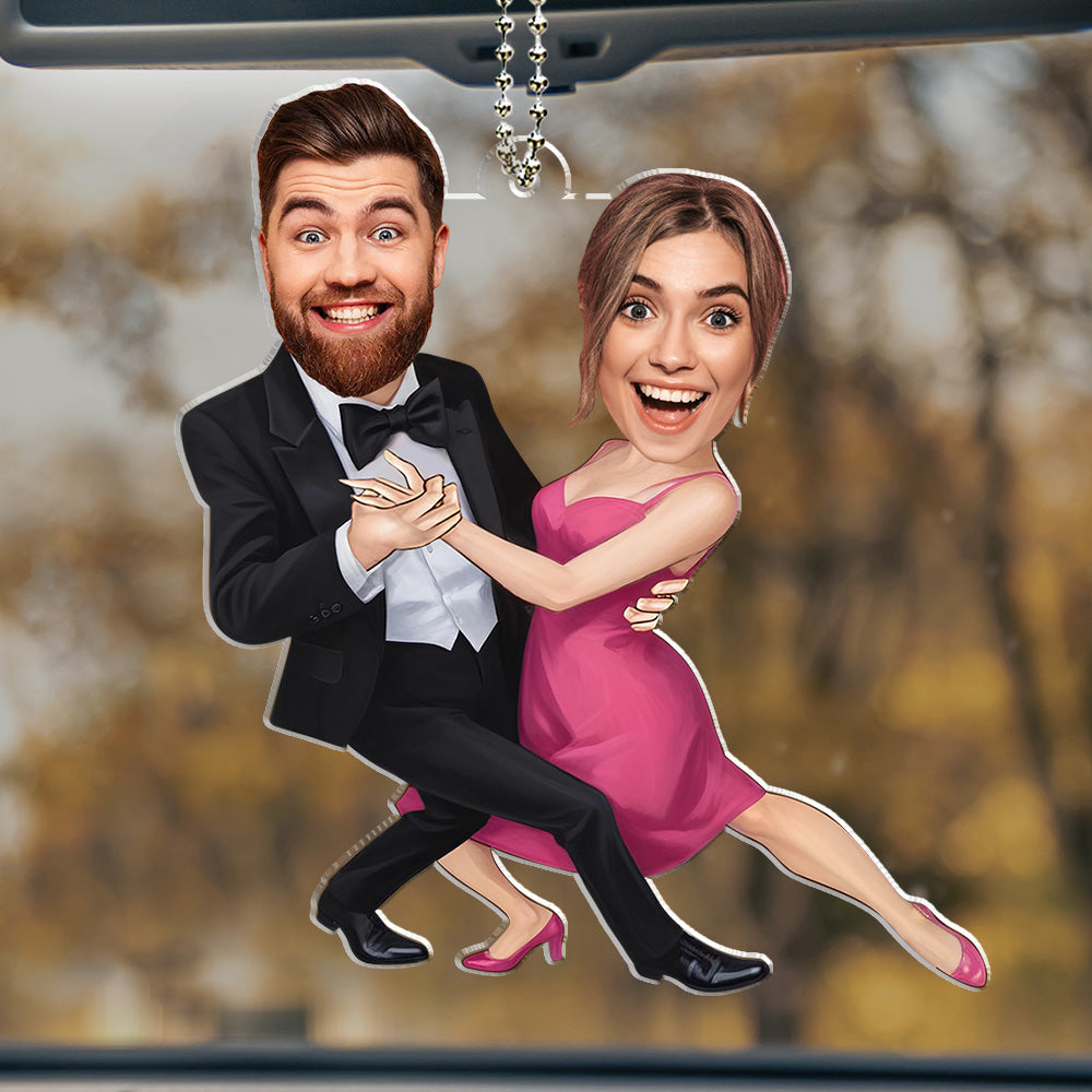 Dance Couple - Personalized Car Ornament