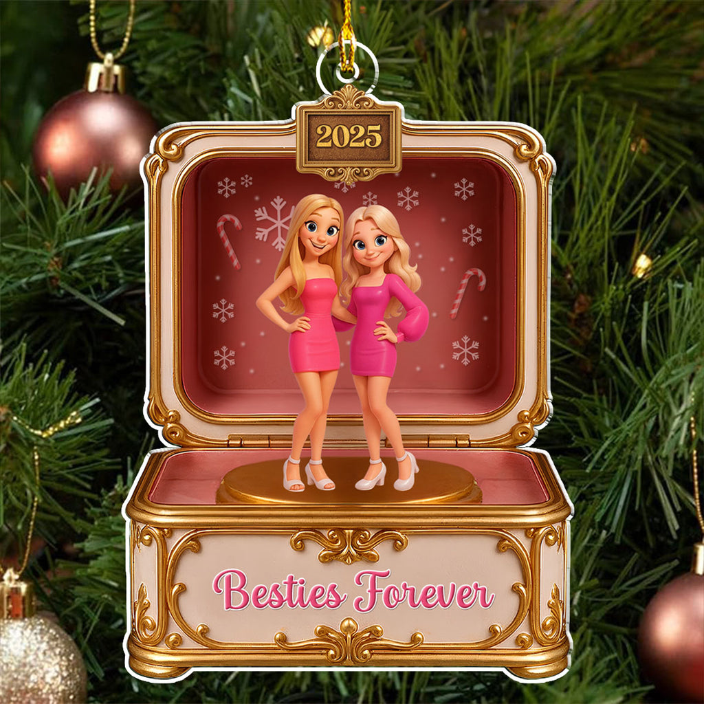 Custom Photo Sister Christmas Ornament • All The Ladies - Personalized Acrylic Ornament