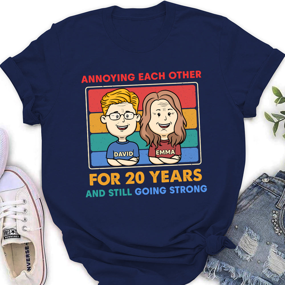 Custom Christmas Anniversary Keepsake Gifts For Wife • Going Strong - Personalized Women's T-shirt