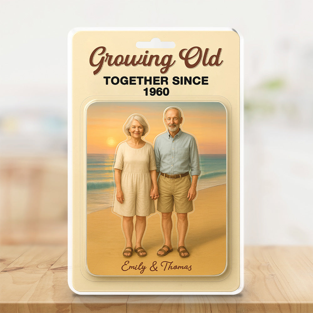 Custom Decor for Husband, Gift for Him • Growing Old Together - Personalized Acrylic Plaque