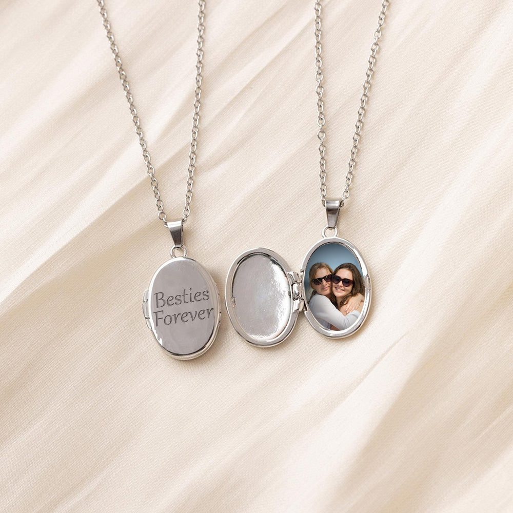 Besties Forever - Personalized Locket Necklace