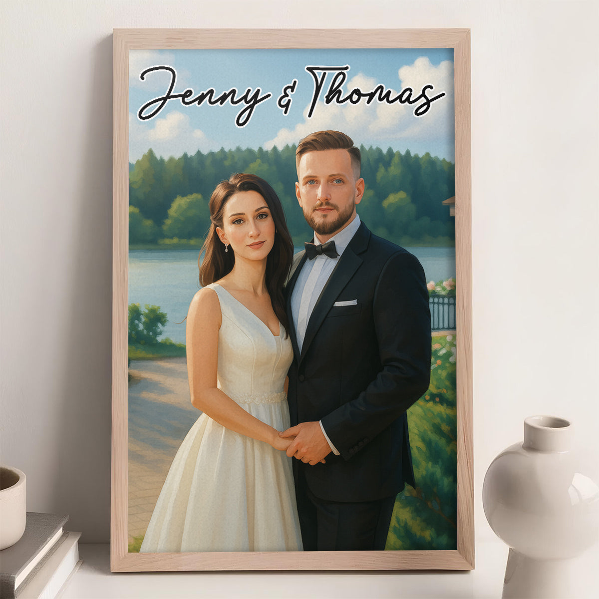 Couple Photo Forever Love - Personalized Poster
