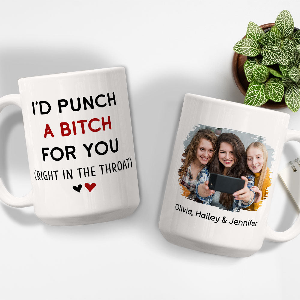 Custom Photo Best Friend, Christmas & Birthday Friendship Keepsake Gift • My BFF - Personalized Coffee Mug