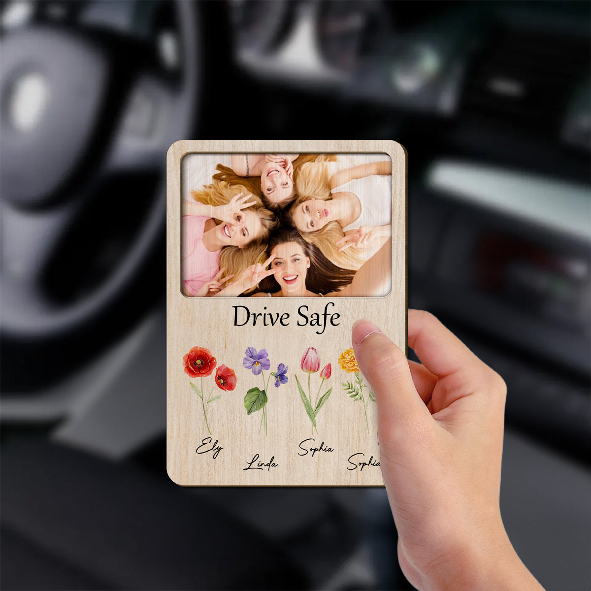 Bestie Drive Safe - Personalized Car Visor Clip