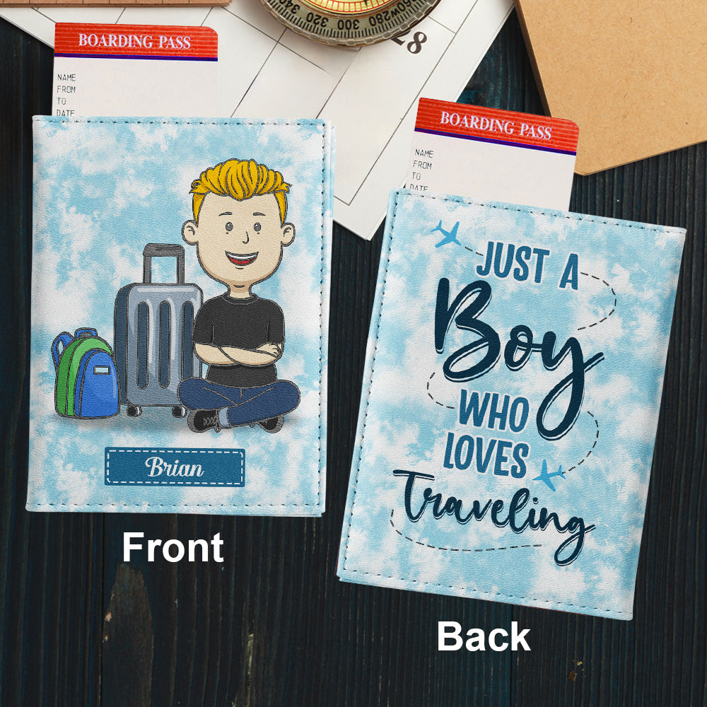 Who Loves Traveling - Personalized Passport Cover