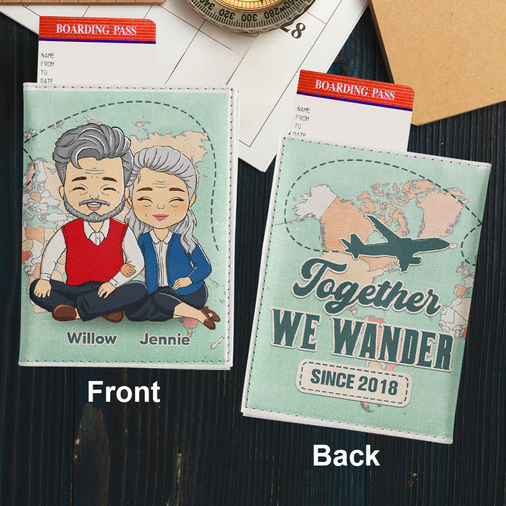 Together We Wander - Personalized Passport Cover