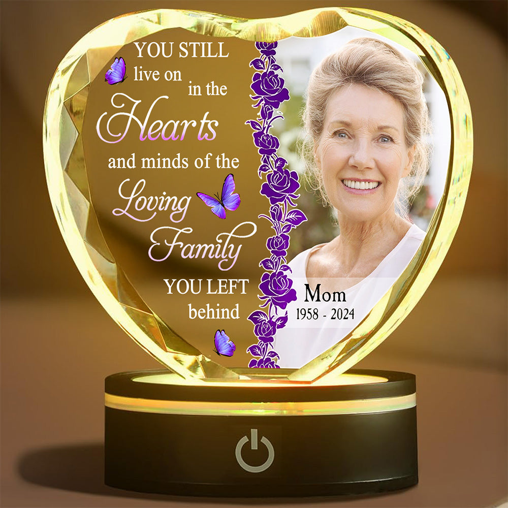 In The Hearts - Personalized Crystal Led Light