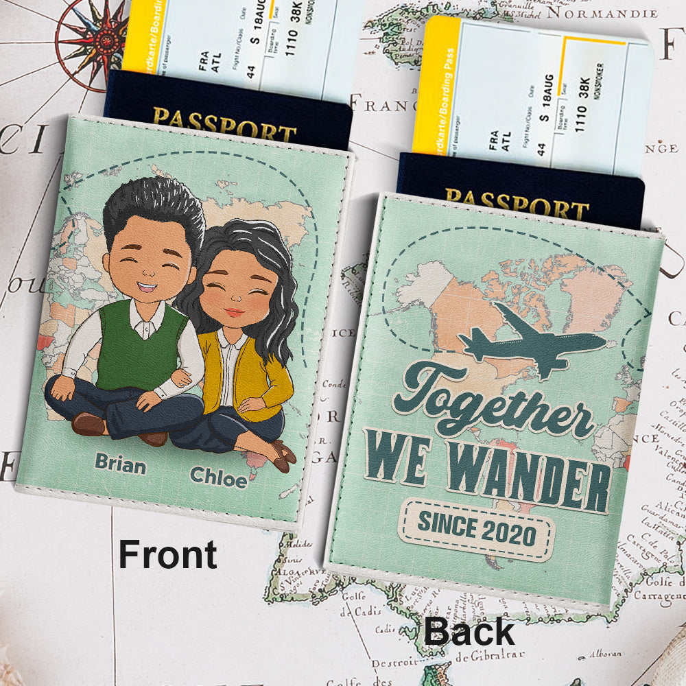 Together We Wander - Personalized Passport Cover