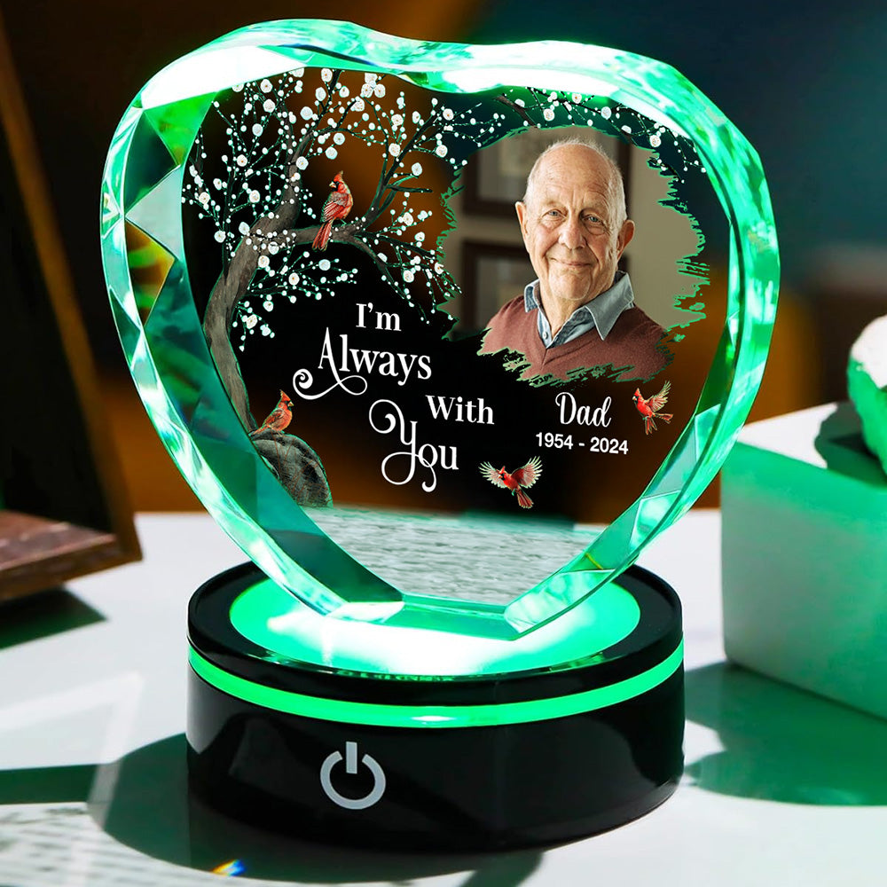 I Am Always With You - Personalized Crystal Led Light