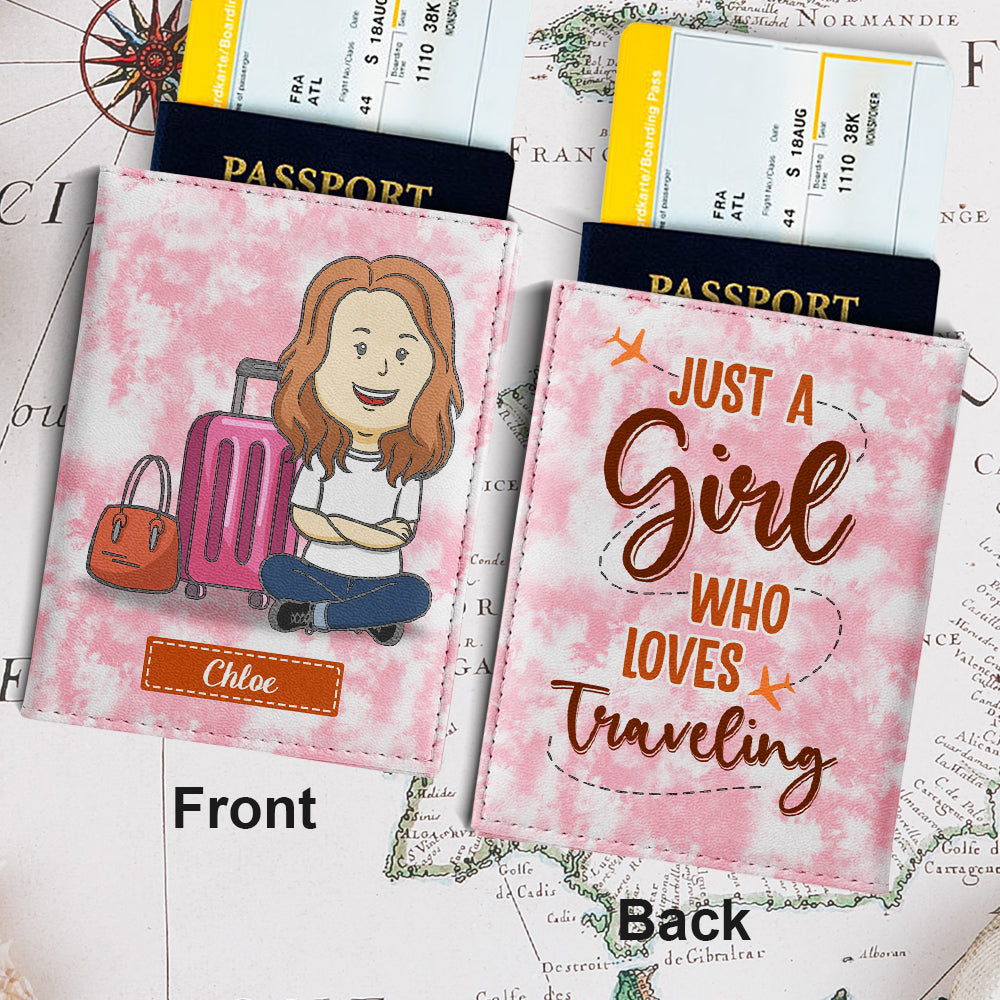 Who Loves Traveling - Personalized Passport Cover