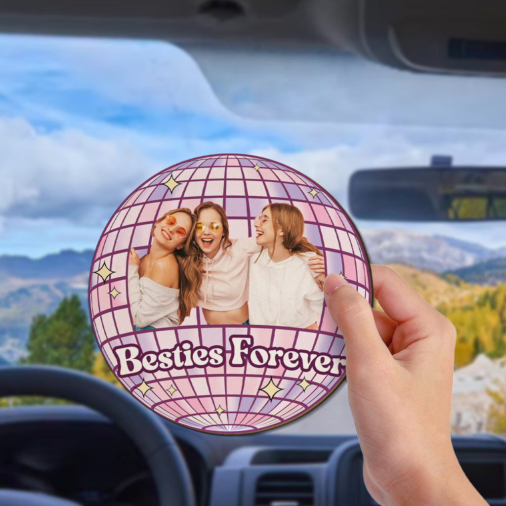 Besties Forever Version 2 - Personalized Car Visor Clip