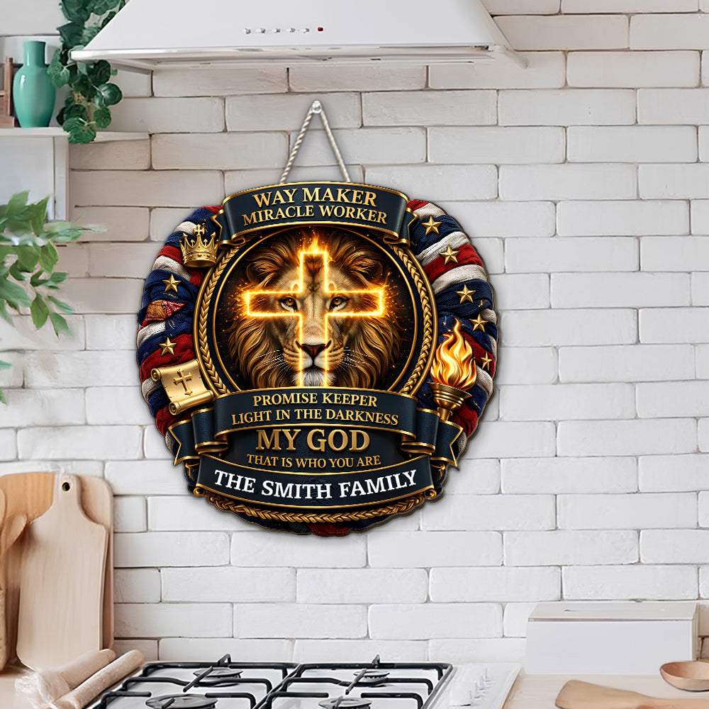 Custom Home & Wall Decor, Birthday & Christmas Gift • Miracle Worker - Personalized Wood Sign