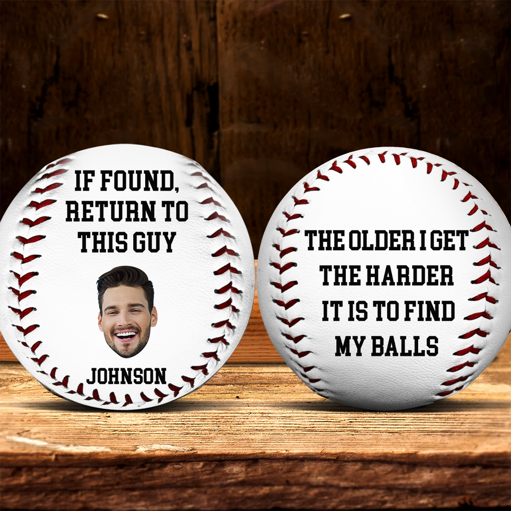The Grass Hides My Balls - Personalized Baseball