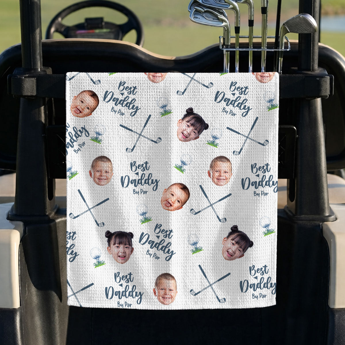 Best Dad By Par - Personalized Golf Towel